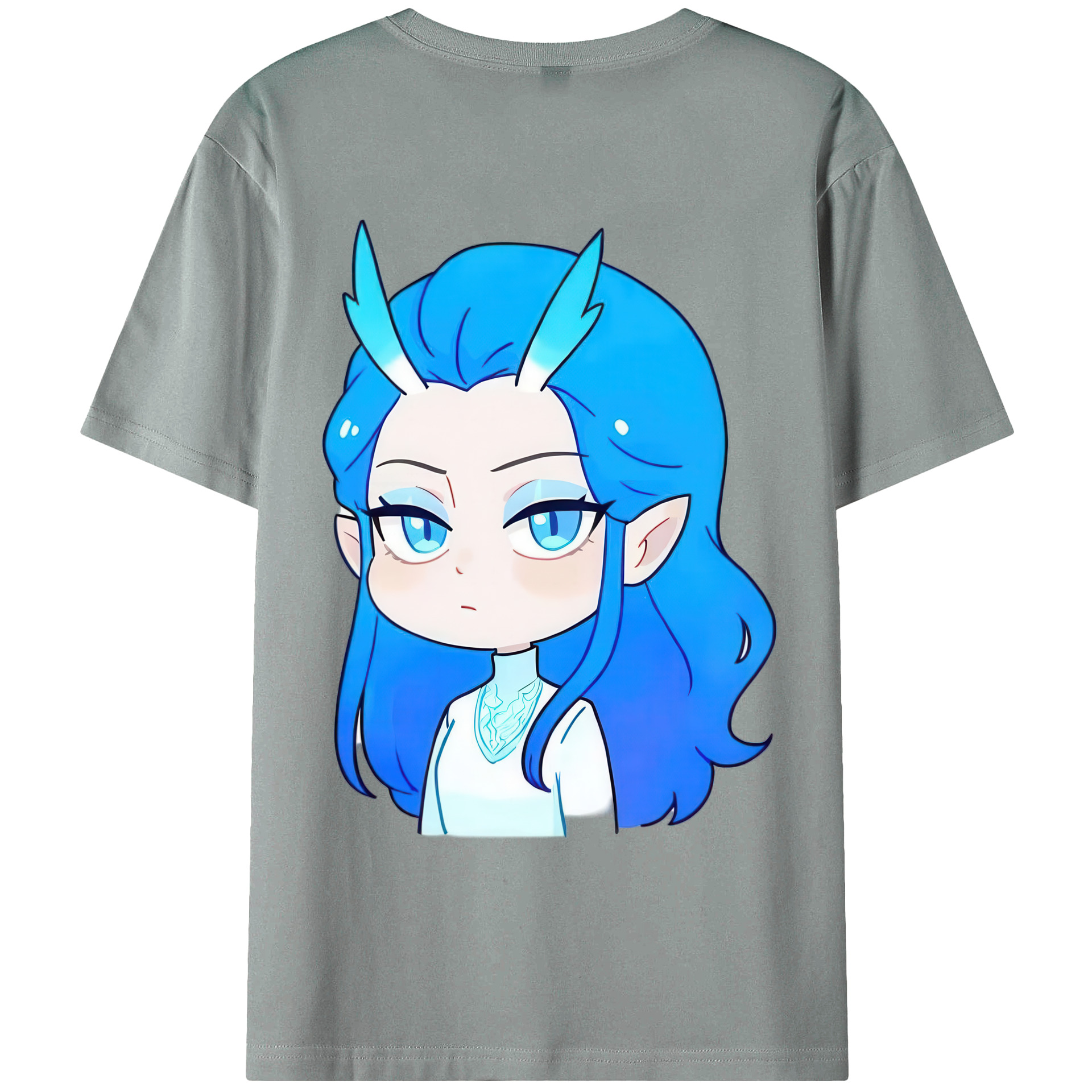（画像用） Ne Zha 2 ナタ 魔童の大暴れ 綿100％ メンズ半袖Tシャツ（バックプリント） 通気性